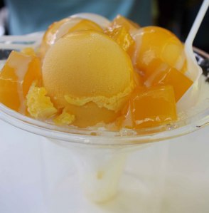 Mango Shaved Ice Dessert